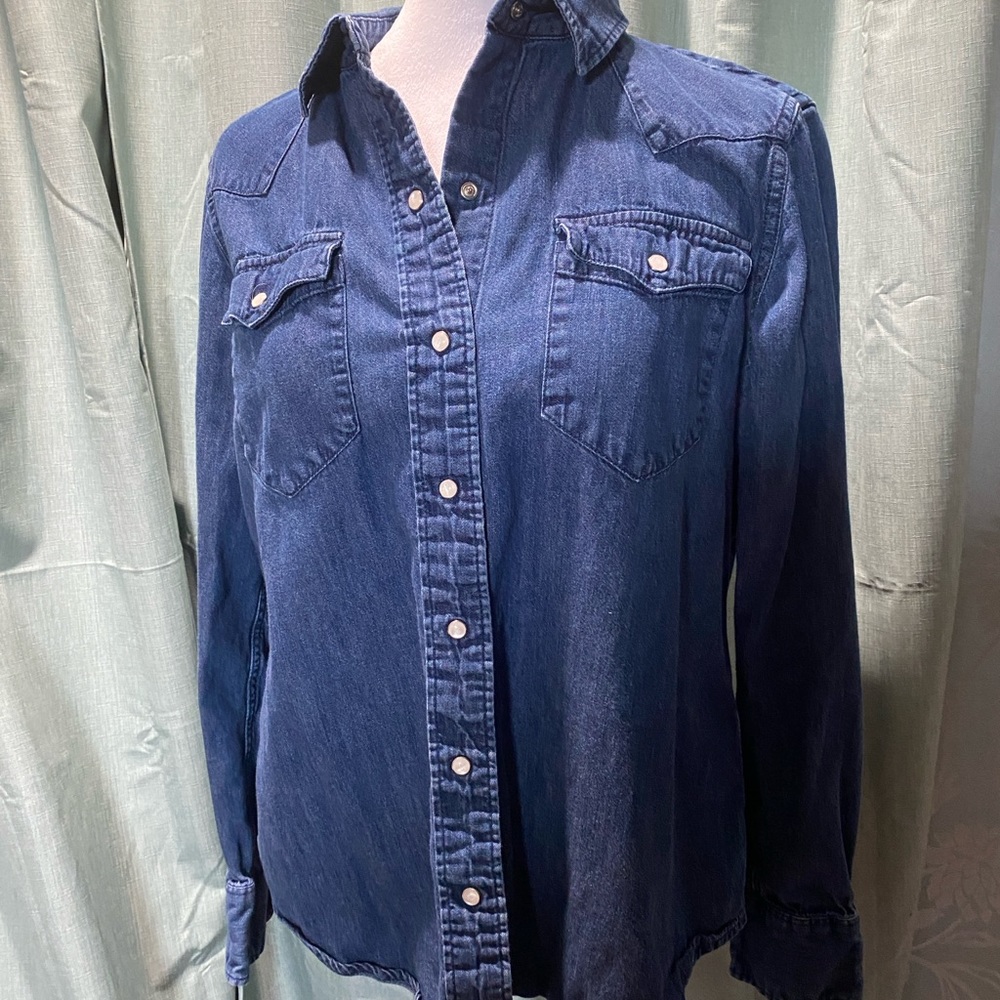 Western style denim shirt